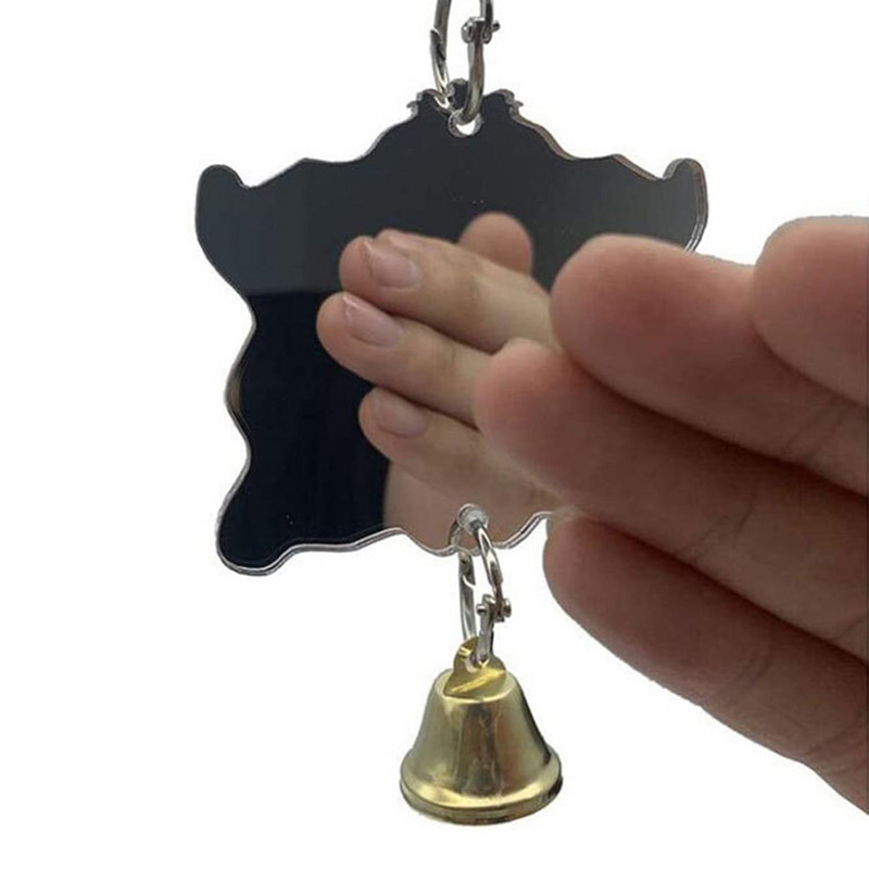 Jucărie cu oglindă pentru păsări Puzzle interactiv durabil Jucărie cu papagal Cușcă pentru păsări Oglindă Ușor de folosit Accesoriile pentru cușcă pentru păsări Aduc multă distracție