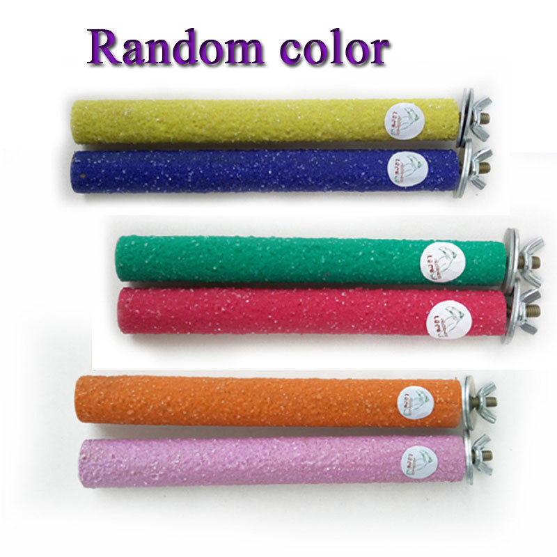 Bară de măcinat cu gheare de păsări din lemn, băț în picioare, stație pentru papagali, suport de șlefuit cu gheare, accesorii pentru păsări, accesorii pentru cuști