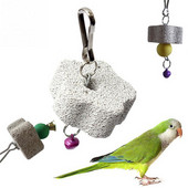 2022 New Parrot Mouth Grinding Blah Stone Bird Toy Molar Stone Cage Toys Parakeet Cockatiel Budgie Products Προμήθειες για πουλιά