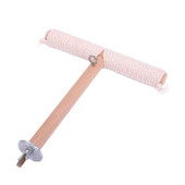 Δημιουργικός φυσικός ξύλινος στύλος με βαμβακερό σχοινί λείανσης νυχιών κατάλληλος για μικρά και μεσαίου μεγέθους πουλιά