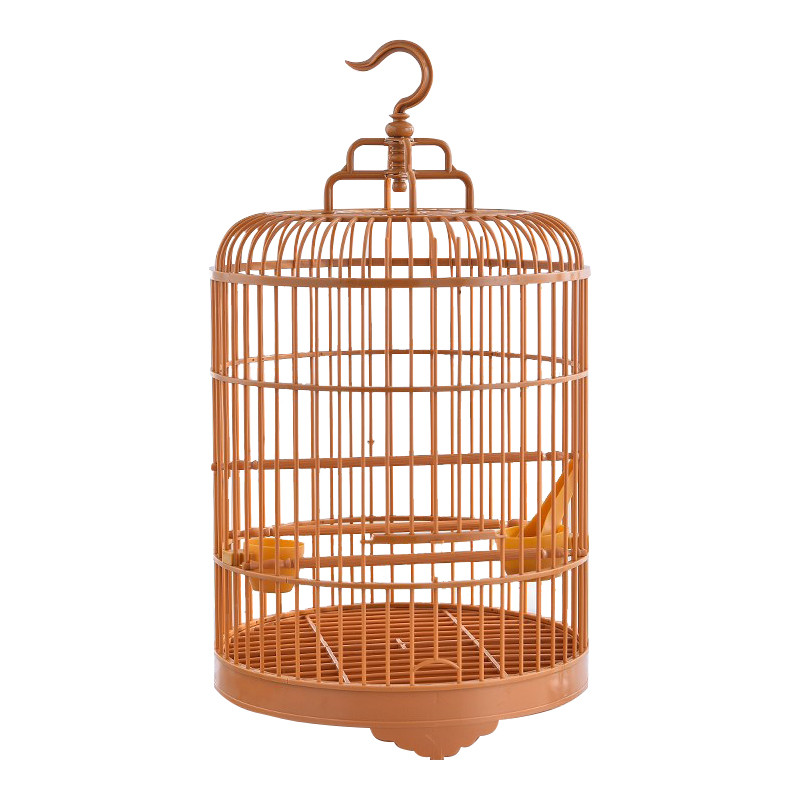 Κλασικό στρογγυλό κλουβί πουλιών Εξαιρετικά ελαφρύ πλαστικό κλουβί παπαγάλου Μεταφορέας ταξιδιού Σπίτι πουλιών για παπαγάλους παπαγαλάκια Μικρά αξεσουάρ πουλιών