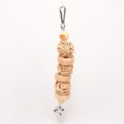 Set de jucării pentru păsări papagal Jucării de mestecat și suport cu clopoței pentru păsări mici calopoți papagali papagali papagali cacatoo iubitoare