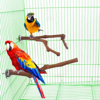 Parrot Bird Standing Stick Wood Pole Bird Cockatiel Parakeet Perches Bite Claw Grinding Toy Παιχνίδι Αξεσουάρ κλουβιού πουλιών Παιχνίδια για κατοικίδια
