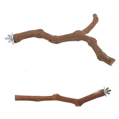 Parrot Bird Standing Stick Wood Pole Bird Cockatiel Parakeet Perches Bite Claw Grinding Toy Παιχνίδι Αξεσουάρ κλουβιού πουλιών Παιχνίδια για κατοικίδια