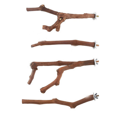 Parrot Bird Standing Stick Wood Pole Bird Cockatiel Parakeet Perches Bite Claw Grinding Toy Παιχνίδι Αξεσουάρ κλουβιού πουλιών Παιχνίδια για κατοικίδια