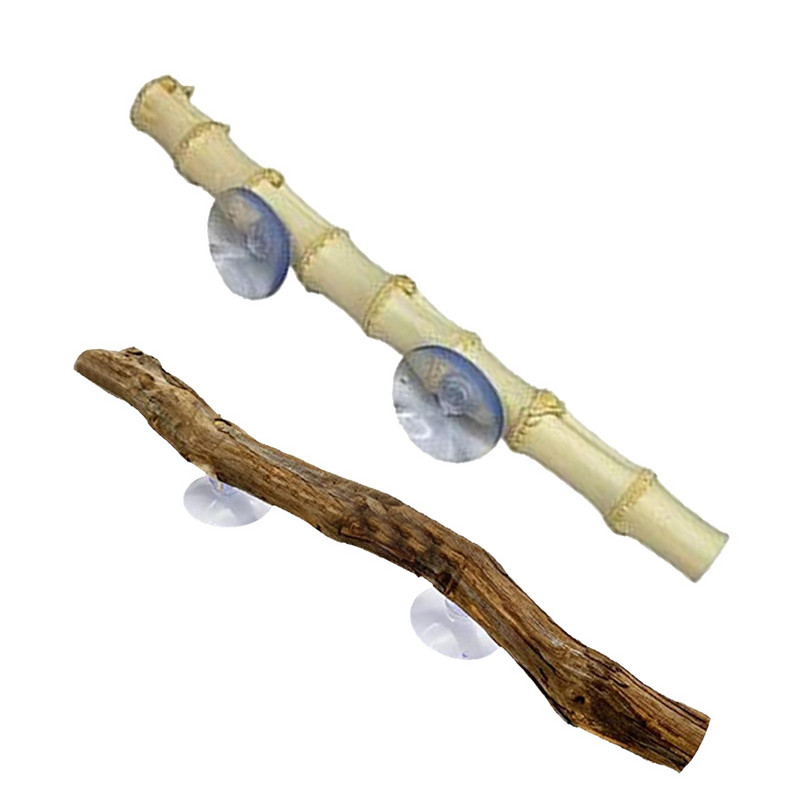 Βάση παπαγαλιών Διακόσμηση παιχνιδιών Αξεσουάρ κλουβιού πουλιών Ταξίδι εξωτερικού χώρου Παιχνίδια μασήματος με νύχια ράφι λείανσης Pet Bird Perch for Parakeets Reptile