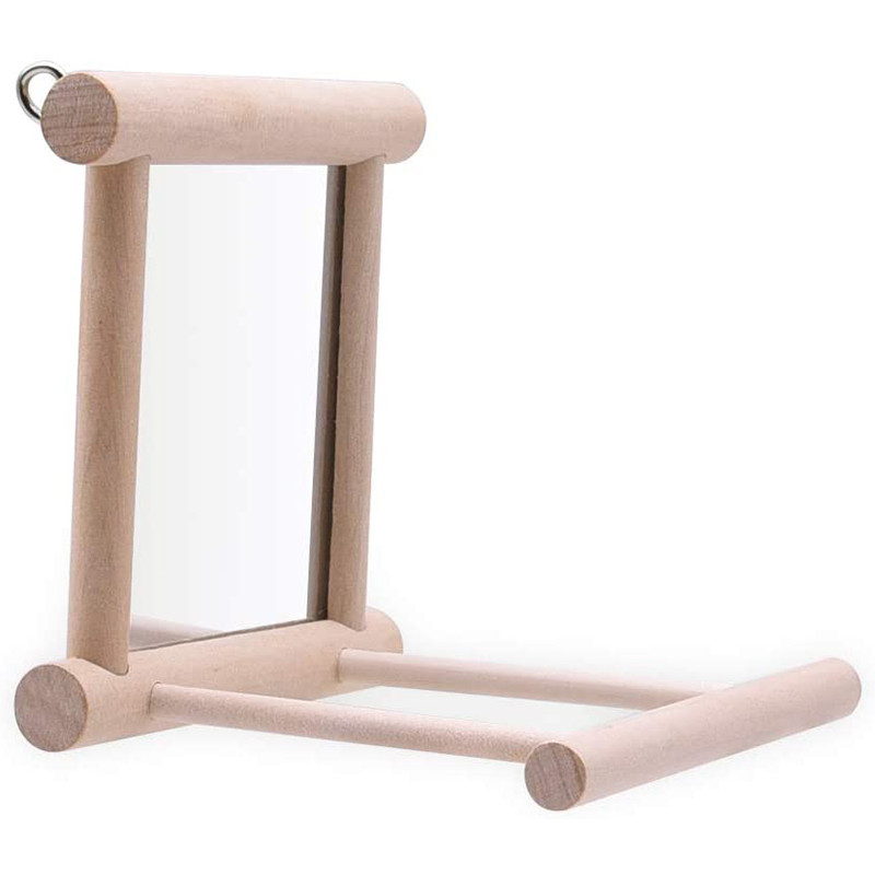 2 πακέτα παπαγάλων Finch με όρθιο κοντάρι με κουνιστό καθρέφτη Πέρκα πουλιών