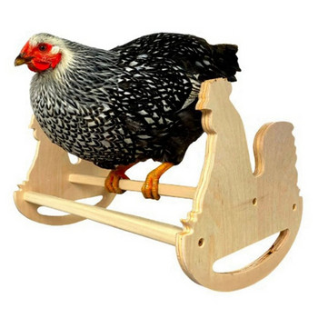 Масивна здрава естествена дървена люлка стълба кацалка играчка за петли пиленца кълба естествена дървена пилешка люлка