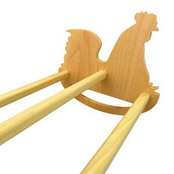 Μασίφ Δυνατό Φυσικό ξύλινο Swing Ladder Perch Toy for Roosters Chicks Chooks Natural Wooden Chicken Rocker