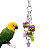 Παιχνίδι Κρεμαστό Διακόσμηση Pet Bird Parrot Nipple Swing Stand Molar Play Chew Decoration