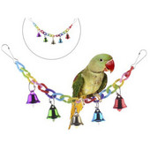 Lemmiklooma värviline rippuv lind mänguasi Papagoi kiikpuuri mänguasi papagoi viirpapagoile armulindu linnu närimismänguasi