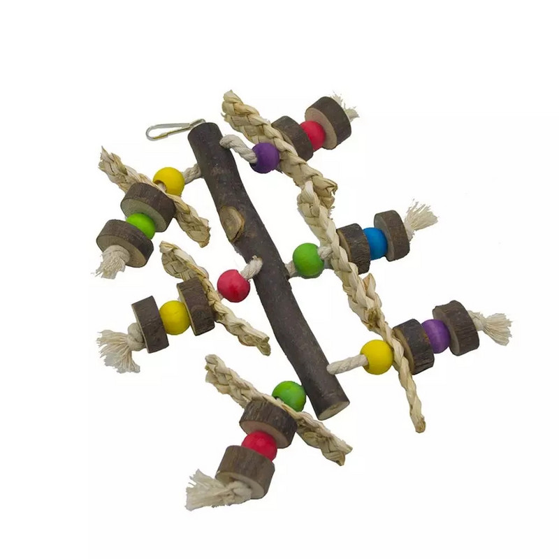 Jucării de mestecat păsări din lemn natural Blocuri Jucării pentru ruperea papagalii Cele mai bune pentru păsărișuri de cinteze Accesorii pentru colivie pentru păsări de dragoste