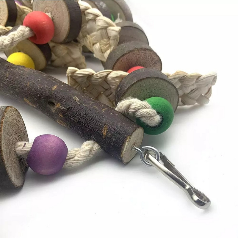 Jucării de mestecat păsări din lemn natural Blocuri Jucării pentru ruperea papagalii Cele mai bune pentru păsărișuri de cinteze Accesorii pentru colivie pentru păsări de dragoste