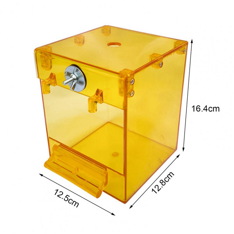 Διαφανές, φιλικό προς το περιβάλλον, μικρό δοχείο ψωμιού για κατοικίδια, επαναχρησιμοποιούμενο επαναχρησιμοποιήσιμο μπανιέρα παπαγάλου, ανθεκτικό στο δάγκωμα για ινδικό χοιρίδιο