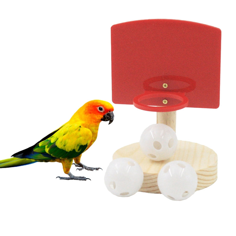Animale de companie Păsări Jucării de mestecat Papagal Coș de baschet Recuzită Peruș Clopot Mingi Antrenament de inteligență Puzzle Cadouri