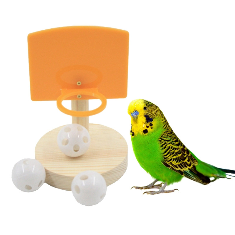 Animale de companie Păsări Jucării de mestecat Papagal Coș de baschet Recuzită Peruș Clopot Mingi Antrenament de inteligență Puzzle Cadouri