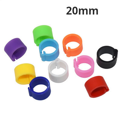 100 gab. 10 krāsas putnu pēdu gredzeni iekšējais diametrs 8 mm platums 7 mm plastmasas klipsi gredzens balodis balodis paipalu pēdas gredzens fermas dzīvnieku pārvadātājs