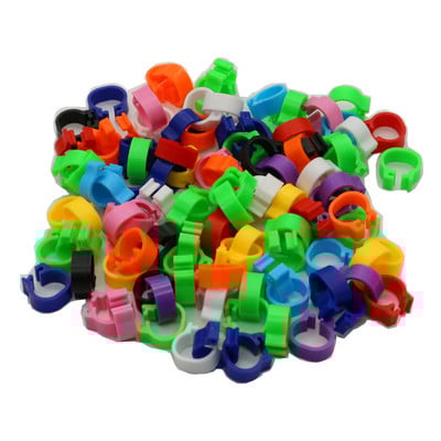 200 gab iekšējais diametrs 8mm putnu pēdas gredzens baloža papagaiļa kāju gredzeni mazo putnu pēdas gredzens putnu saspraudes gredzens 10 krāsas