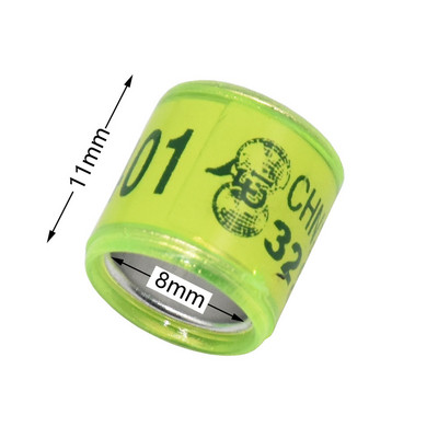 50 τμχ 2023 Πολύχρωμο δαχτυλίδι ποδιών περιστεριού με σκουλαρίκια Word Ποιοτικό ανθεκτικό δαχτυλίδι πουλιών Racing Δαχτυλίδι ποδιών περιστεριού Εργαλεία πουλιών