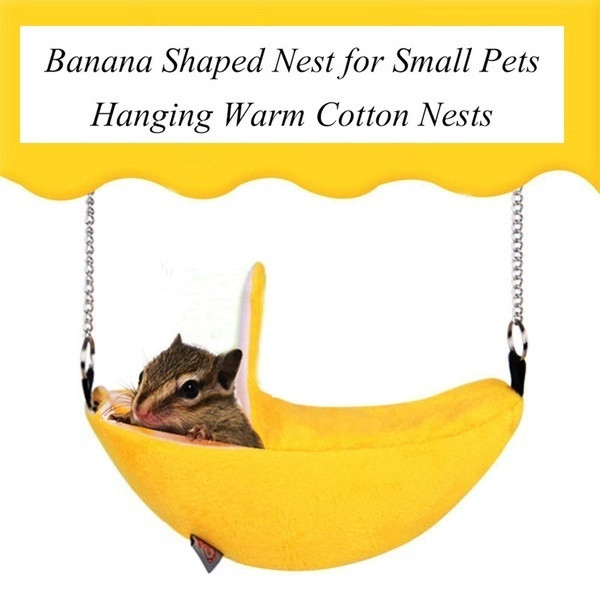 Animals Design Pet Banana Hamster Rat Hammock Κλουβί Σπίτι Φωλιά Χάμστερ Ζεστό Σπίτι Μικρό Ζώο Αιώρα