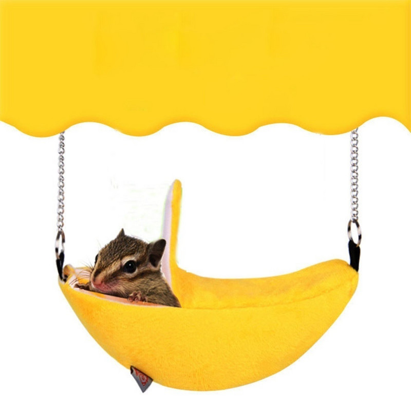 Animals Design Pet Banana Hamster Rat Hammock Κλουβί Σπίτι Φωλιά Χάμστερ Ζεστό Σπίτι Μικρό Ζώο Αιώρα