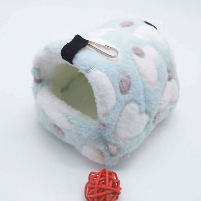 Χάμστερ Σπίτι Ζεστά μαλακά κρεβάτια και σπίτια Αιώρα με τυπωμένο κλουβί τρωκτικών για αρουραίους Βαμβακερά αξεσουάρ ινδικών χοιριδίων Μικρό ζώο