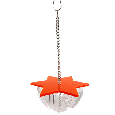 Linnuhammustuse mänguasjad Papagoi rippuv maius toiduotsimismänguasjade söötja akrüülist kuusnurkne täht mitmekihiline linnutoidukarp Linnupuuri tarvikud