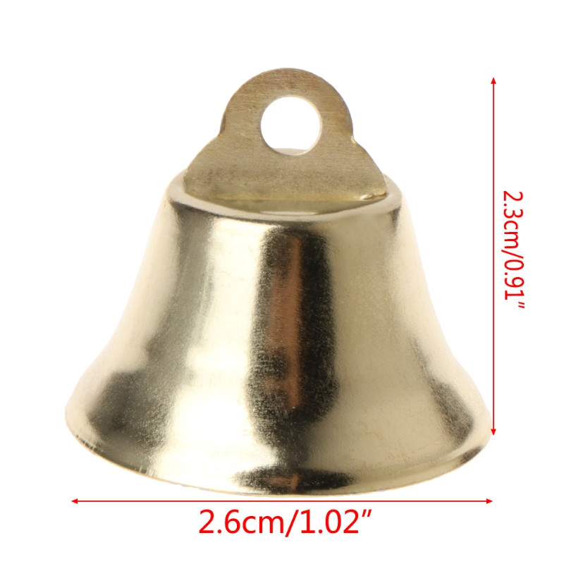 10 τμχ Golden Bells for Craft Metal Ringing Bell Διακόσμηση σπιτιού DIY Bird Εκπαιδευτικό παιχνίδι παπαγάλος μασώντας παιχνίδια αξεσουάρ