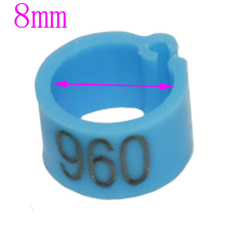 100 tk Arv (001-100) Siseläbimõõt 8mm tuvi jalg kodulind tuvi lind papagoi klambrirõngad riba jalarõngas tuvi tarvikud