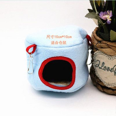 Hamster Pat Moale Cald Sobolan Hamac Porc Veverita Iarna Animal de companie Jucarie Cusca Hamster Casă Cuib agățat+Covoraș Pat Casă Animal Soareci Cuib de șobolan