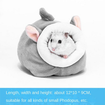 Hamster Pat Moale Cald Sobolan Hamac Porc Veverita Iarna Animal de companie Jucarie Cusca Hamster Casă Cuib agățat+Covoraș Pat Casă Animal Soareci Cuib de șobolan