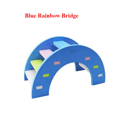 Žaislai su žiurkėnais Vaivorykštės tilto sūpynės, sūpynės, laipiojimo nuobodulio pertraukiklis, mažų gyvūnų veiklos žaislas „pasidaryk pats“ žiurkėno narvelio priedai