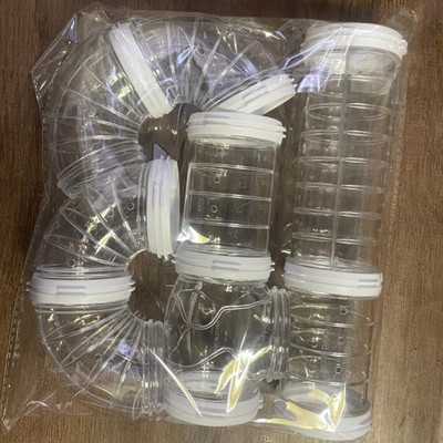 „Hamster Diy“ skaidrūs vamzdeliai, atsparūs įkandimams, lengvas montavimas, prijungti išoriniai tuneliai, žaislai, narvelių priedai, naminių gyvūnėlių reikmenys