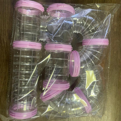 „Hamster Diy“ skaidrūs vamzdeliai, atsparūs įkandimams, lengvas montavimas, prijungti išoriniai tuneliai, žaislai, narvelių priedai, naminių gyvūnėlių reikmenys