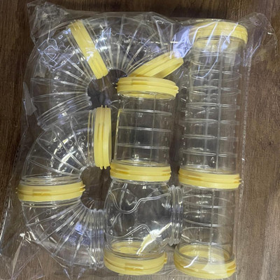 „Hamster Diy“ skaidrūs vamzdeliai, atsparūs įkandimams, lengvas montavimas, prijungti išoriniai tuneliai, žaislai, narvelių priedai, naminių gyvūnėlių reikmenys