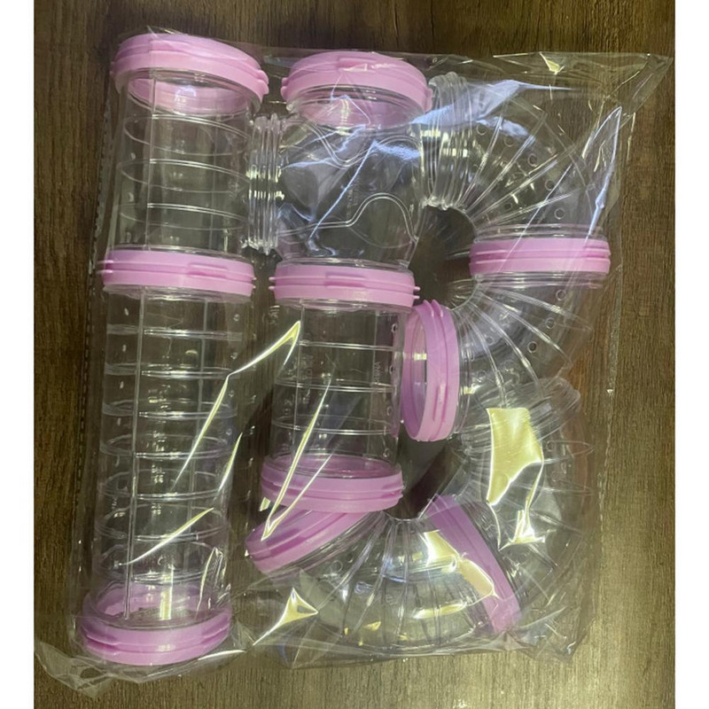 „Hamster Diy“ skaidrūs vamzdeliai, atsparūs įkandimams, lengvas montavimas, prijungti išoriniai tuneliai, žaislai, narvelių priedai, naminių gyvūnėlių reikmenys