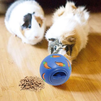 Rabbit Treat Ball Pet Slow Feeder Interactive Bunny Toy Snack Toy Ball Bite Resistant Feeding Toys Пор Коте Морско Свинче Котка