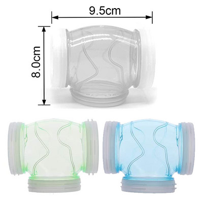 Žiurkėno tunelio vamzdžio dalis skaidrus išlenktas tiesus tunelio vamzdis „pasidaryk pats“ mažas naminių gyvūnėlių narvelis, išorinis sportinis tunelio žaislas, skirtas pelės žiurkėms