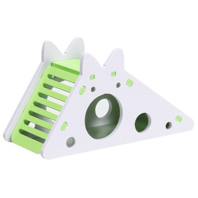 Samontēta kāmja slaidu rotaļlieta jūrascūciņa zelta lācis koka krāsaina kāmja māja mazi mājdzīvnieki būris rotaļlietas kāmju piederumi