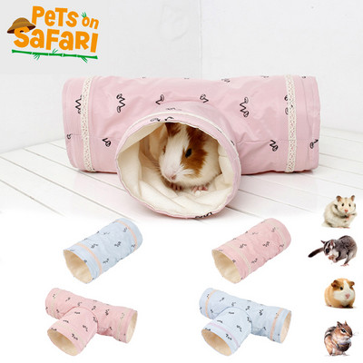 Hamster Accessories Soft Rabbit Chinchilla Guinea Pigs Hedgehog Toys  Cute Small Pet Tunnel