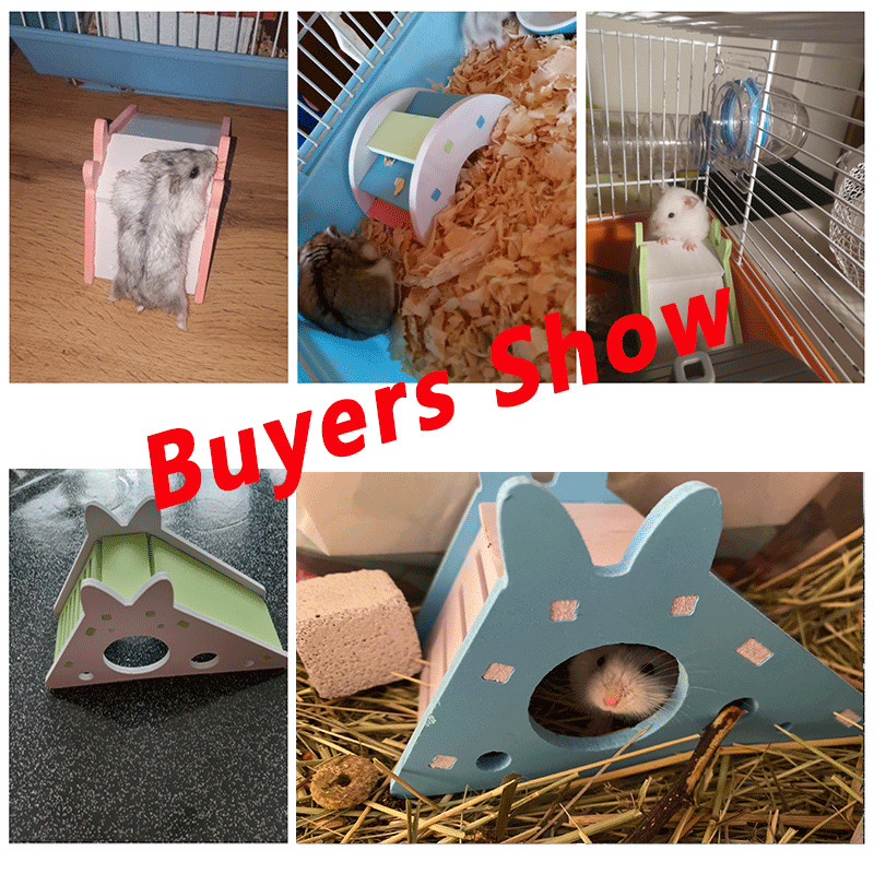 Jucărie de tobogan pentru hamster asamblat Porcușor de Guineea Ursul de aur Amuzant Respirabil Casă de Hamster Cuib Chinchilla Accesorii pentru hamsteri cu ridicata