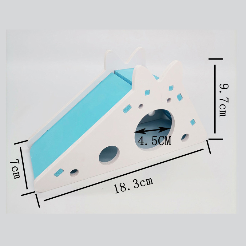 Jucărie de tobogan pentru hamster asamblat Porcușor de Guineea Ursul de aur Amuzant Respirabil Casă de Hamster Cuib Chinchilla Accesorii pentru hamsteri cu ridicata