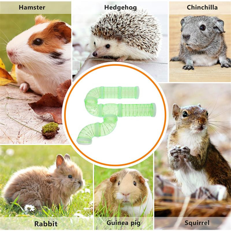 12 tk / komplekt Lemmiklooma hamstri torude ühendusplaadid seiklus välimine toru DIY ühendustunneli hamstri puuri toru hamstri tunneli mänguasi