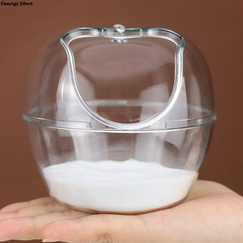 Χάμστερ Μπάνιο Διαφανές Χάμστερ Ποντίκι Gerbille Pet Τουαλέτα Κλουβί Κουτί Μπάνιου Άμμος Δωμάτιο Παιχνίδι Σπίτι Μικρό Αξεσουάρ για κατοικίδια