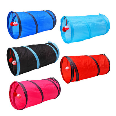 1PCS Cat Tunnel Toy 25X50cm Funny Pet Play Tubes Топки Сгъваеми Crinkle Kitten Toys Puppy Rabbit Dog Play Tunnel