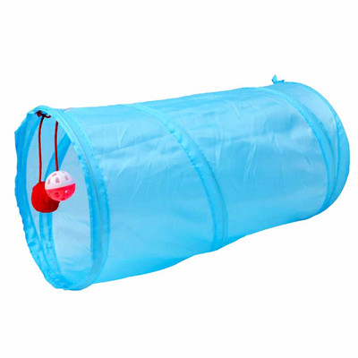 1 bucăți jucărie tunel pentru pisici 25X50 cm tuburi amuzante de joacă pentru animale de companie bile bile pliabile jucării pentru pisoi cățeluș iepure tunel de joacă pentru câini
