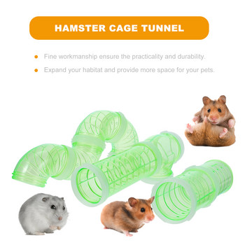 Hamster Tubes Transparent External Pipe: Small Fun Tunnel Hamster House Tubes Small Tunnel Cage Play Hut Pipe for Rat Mice