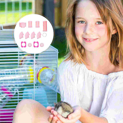 Žiurkėno vamzdeliai permatomas išorinis vamzdis: mažas įdomus tunelis žiurkėno namelio vamzdeliai mažas tunelio narvelis Žaidimų namelio vamzdis žiurkėms pelėms