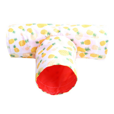 Merisea puuri hamstri mängutorud Kokkupandavad ja kaasaskantavad kingitus lemmikloomadele Vastupidav T-kujuline tunnel-3-suunalised mängutorud, vastupidavad