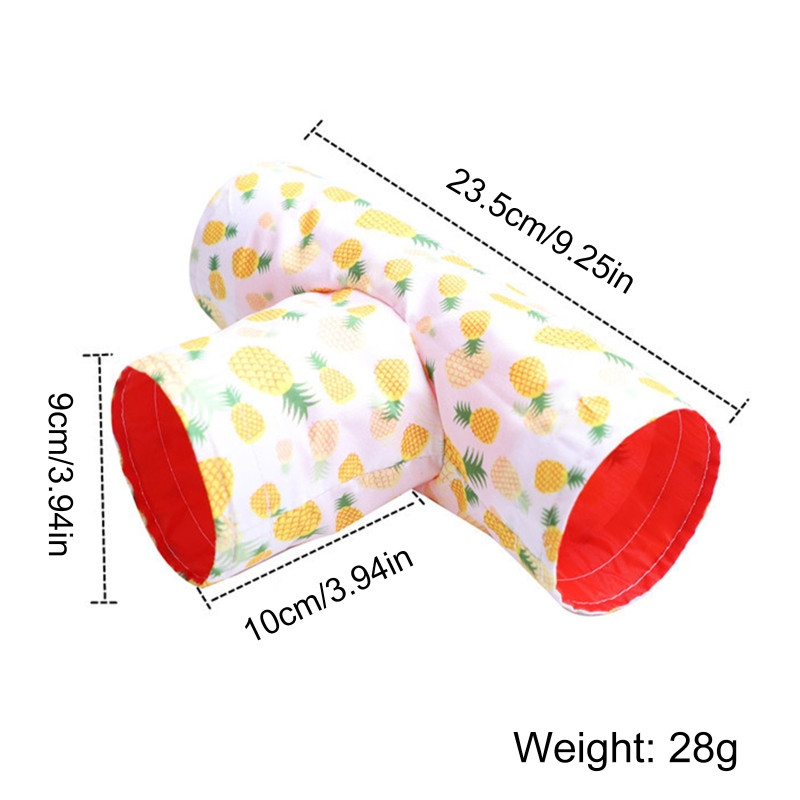 Merisea puuri hamstri mängutorud Kokkupandavad ja kaasaskantavad kingitus lemmikloomadele Vastupidav T-kujuline tunnel-3-suunalised mängutorud, vastupidavad